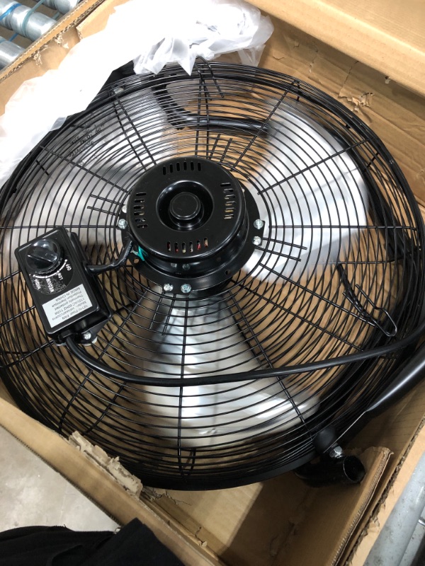 Photo 2 of Simple Deluxe 18 Inch 3-Speed High Velocity Heavy Duty Metal Industrial Floor Fans, Black, 18 Inch new version
