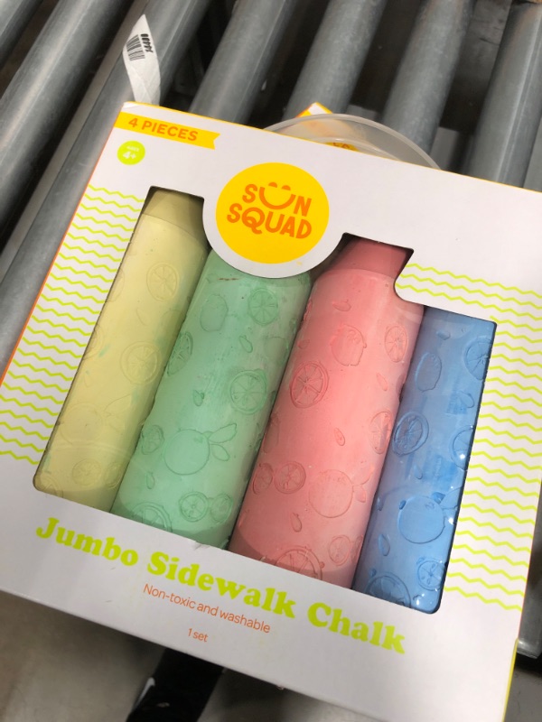 Photo 2 of 4pc Jumbo Sidewalk Chalk - Sun Squad