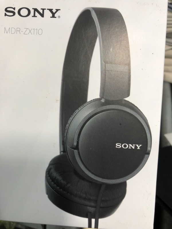 Photo 2 of Sony MDR-ZX110 On-Ear Headphones (Black)