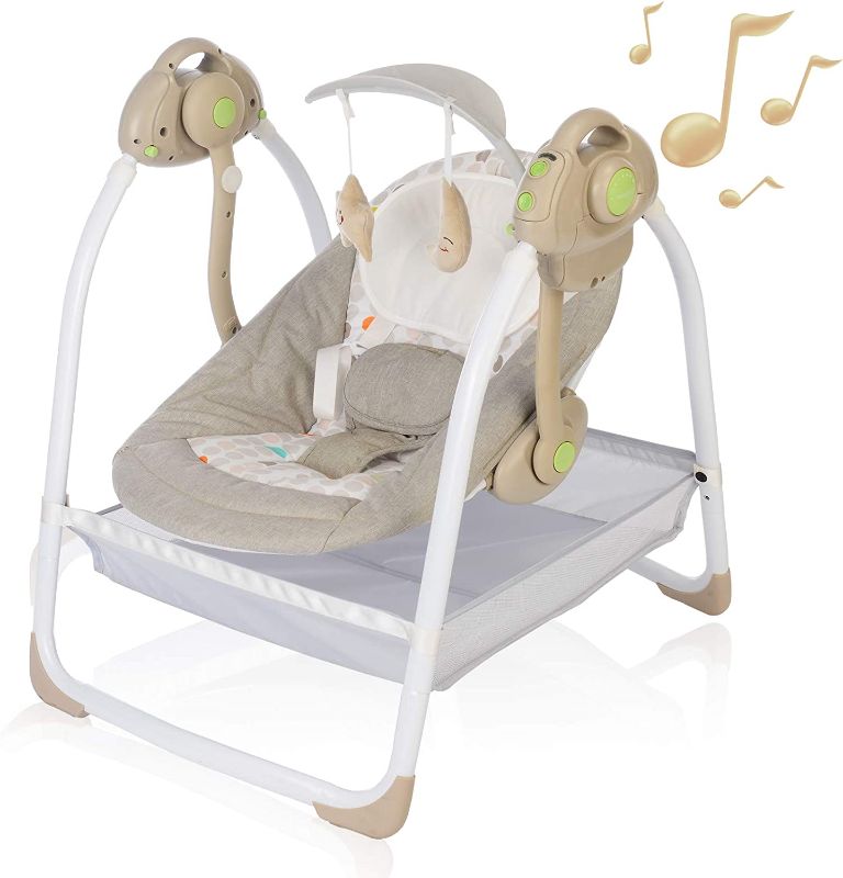 Photo 1 of Baby Swings for Infants to Toddler, Compact Baby Swing 