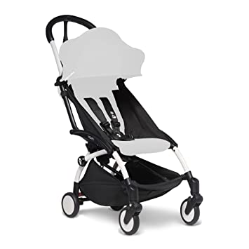 Photo 1 of BABYZEN YOYO2 Stroller Frame, White - Includes 5-Point Harness, Multi-Position Reclining Backrest, Canopy Extensions, Padded Shoulder Strap & Protective Storage Bag
