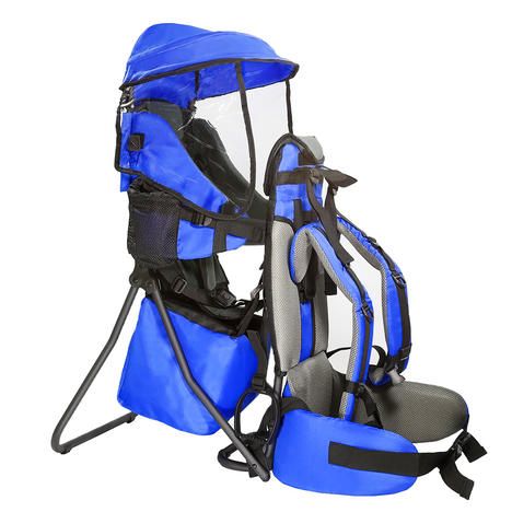 Photo 1 of ClevrPlus CC Hiking Child Carrier Baby Backpack Camping For Toddler Kid, Blue
