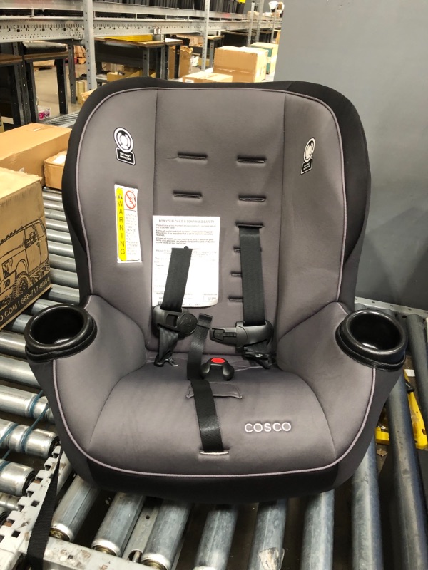 Photo 2 of Cosco Onlook 2-in-1 Convertible Car Seat, Rear-Facing 5-40 pounds and Forward-Facing 22-40 pounds and up to 43 inches, Black Arrows
