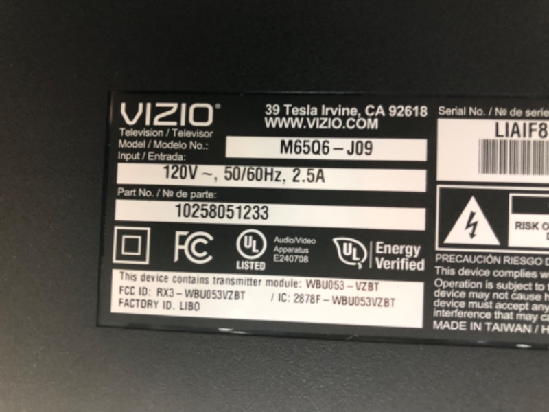 Photo 6 of VIZIO 65" Class M6 Series 4K QLED HDR Smart TV M65Q6-J09
