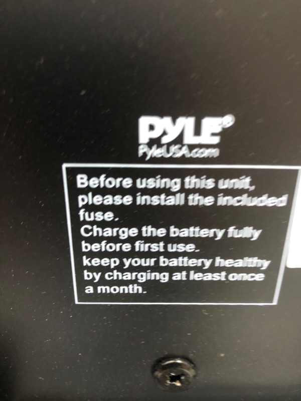 Photo 6 of Pyle Wireless Portable PA System-400W Bluetooth Compatible Rechargeable Battery Powered Outdoor Sound Stereo Speaker Microphone Set w/Handle, Wheels-1/4 to AUX, RCA Cable (PWMA230BT)
