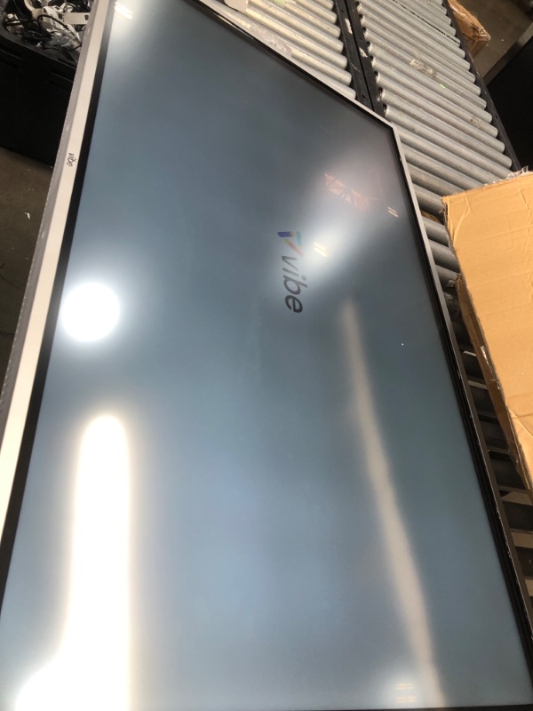 Photo 3 of TOUCH SCREEN IS NOT FUNCTIONAL BUT POWERS ON 
 Vibe S1 55'' 4K UHD Smart Digital Whiteboard, Interactive Touch Screen Computer/Giant Chromium OS Tablet for Classroom and Business, Robust App Ecosystem for Hybrid Collaboration (Board Only)
