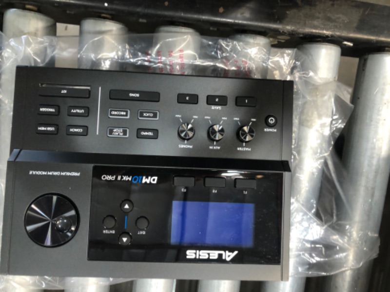 Photo 5 of Alesis Drums DM10 MKII Pro Kit - Professional Electric Drum Set with USB and 5-Pin MIDI Connectivity, 700 Sounds, 80 Drum Kits & Adjustable Mesh Heads
