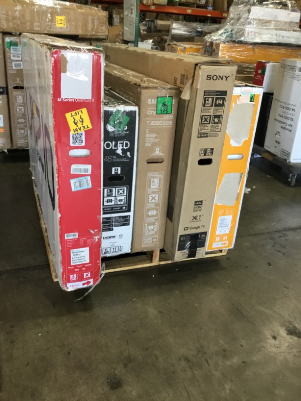 Photo 2 of PALLET OF ASSORTED DAMAGED TVS
NO RETURNS NONREFUNDABLE