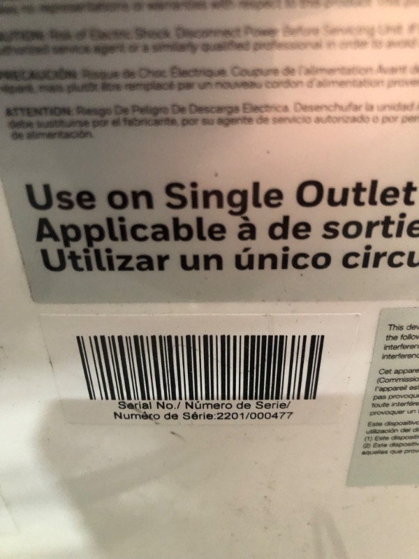 Photo 5 of Honeywell Classic Portable Air Conditioner with Dehumidifier & Fan, Cools Rooms Up to 700 Sq. Ft. with Drain Pan & Insulation Tape, MN4CFSWW9 (White), 29.400

