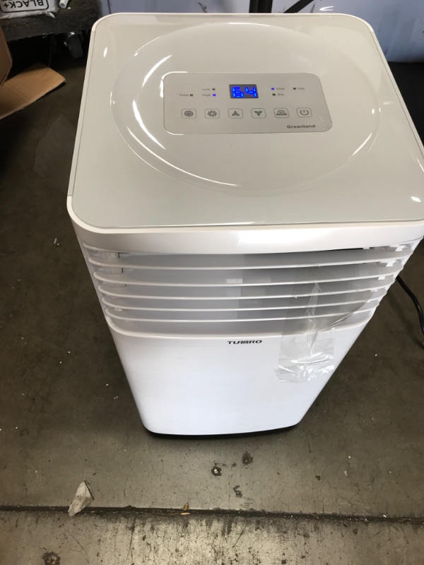 Photo 7 of **USED** MINOR DAMAGE FROM SHIPPING** TURBRO Greenland 8,000 BTU Portable Air Conditioner, Dehumidifier and Fan, 3-in-1 Floor AC Unit for Rooms up to 300 Sq Ft, Sleep Mode, Timer, Remote Included (5,000 BTU SACC)
