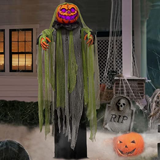 Photo 1 of Halloween Decorations Outdoor - 6 Ft. Large Animated Root of Evil Prop with Spooky Sound - Sound & Touch Activated Sensor - Animatronic Scary Props Decor for Home Party Indoor Outside Yard Decoration
