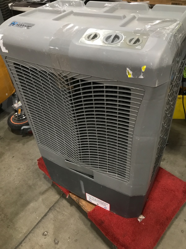 Photo 2 of **DAMAGED**MISSING PARTS** Hessaire 2,200 CFM 2-Speed Portable Evaporative Cooler, Gray