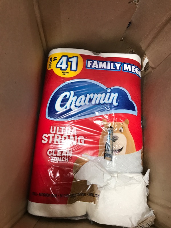 Photo 3 of **CASE OF 3 8 PACKS* MINOR DAMAGE TO SOME* Charmin Ultra Strong Toilet Paper,  Mega Roll 24ROLLS
