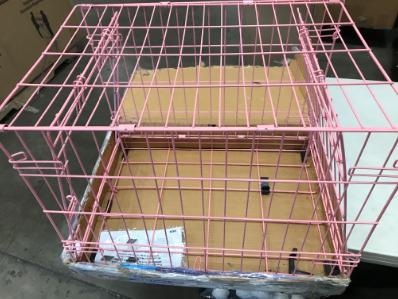 Photo 2 of **MINOR DAMAGE** Midwest Homes iCrate Single Door Dog Crate, Pink