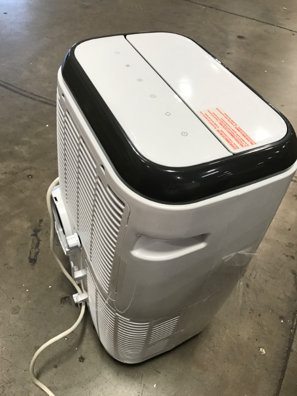 Photo 3 of **ODOR COMING FROM UNIT**TESTED** BLACK+DECKER 8,000 BTU Portable Air Conditioner with Remote Control, White

