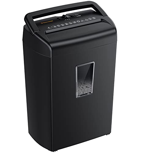 Photo 1 of **MOTOR MAKES NOISE WHEN USED** Bonsaii 10-Sheet Cross Cut Paper Shredder, 5.5 Gal Home Office Heavy Duty Shredder for Credit Card, Staple, Clip with Transparent Window(C209-D)
