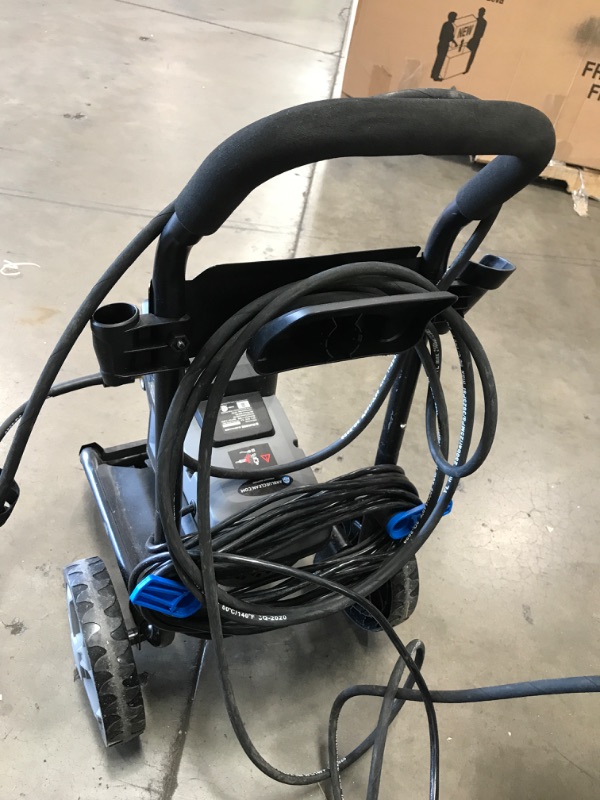 Photo 5 of **UNIT MAKES GRIDING NOISE WHEN ON** AR Blue Clean Maxx3000, Induction Motor 3000 PSI Electric Pressure Washer, 1.3 GPM with Cart, Power car wash, Driveway, Fence, Deck, ATV, Boat, Wash Wash