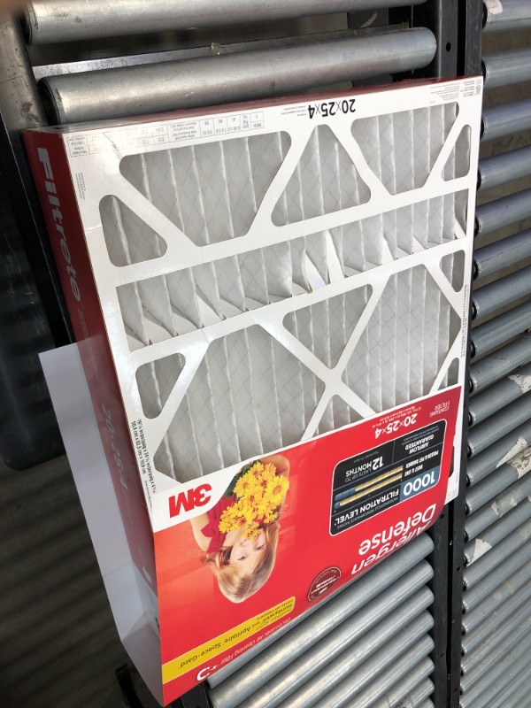 Photo 1 of 3M 20X25X4 ALLERGEN FILTER