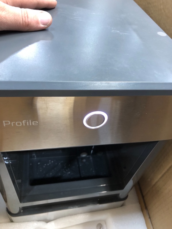 Photo 6 of GE Profile Opal | Countertop Nugget Ice Maker | Portable Ice Machine Makes up to 24 lbs. of Ice Per Day | Stainless Steel Finish
