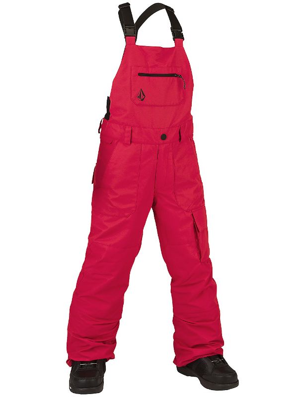 Photo 1 of Volcom Barkley Bib Overall Boys Snow Pant - Red XL
