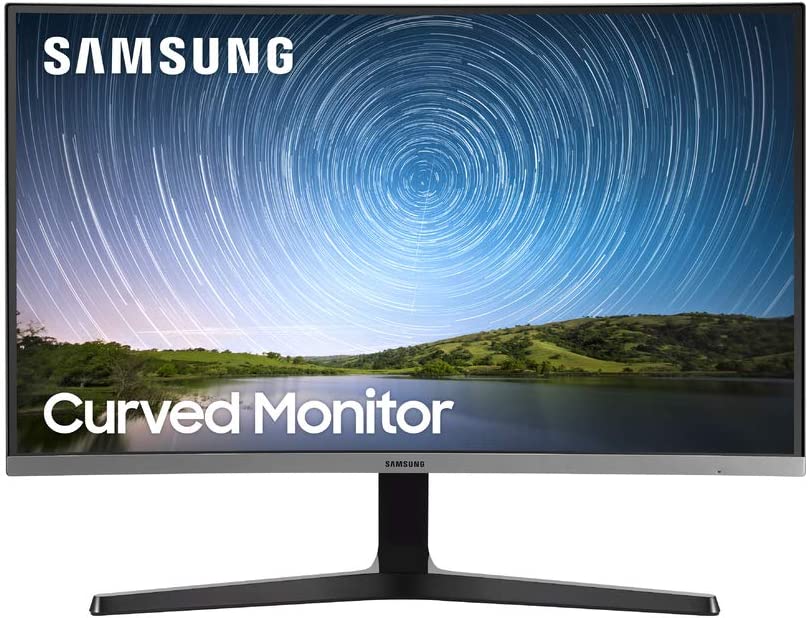 Photo 1 of **POWERS ON BUT DISLAY STAYS BLACK**NEEDS REPAIR** SAMSUNG 27-Inch CR50 Frameless Curved Gaming Monitor (LC27R500FHNXZA) – 60Hz Refresh, Computer Monitor, 1920 x 1080p Resolution, 4ms Response, FreeSync, HDMI,Black
