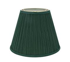 Photo 1 of # 33053 TRANSITIONAL PLEATED EMPIRE SHAPED SPIDER CONSTRUCTION LAMP SHADE IN GREEN, 13" WIDE (7" X 13" X 10")
