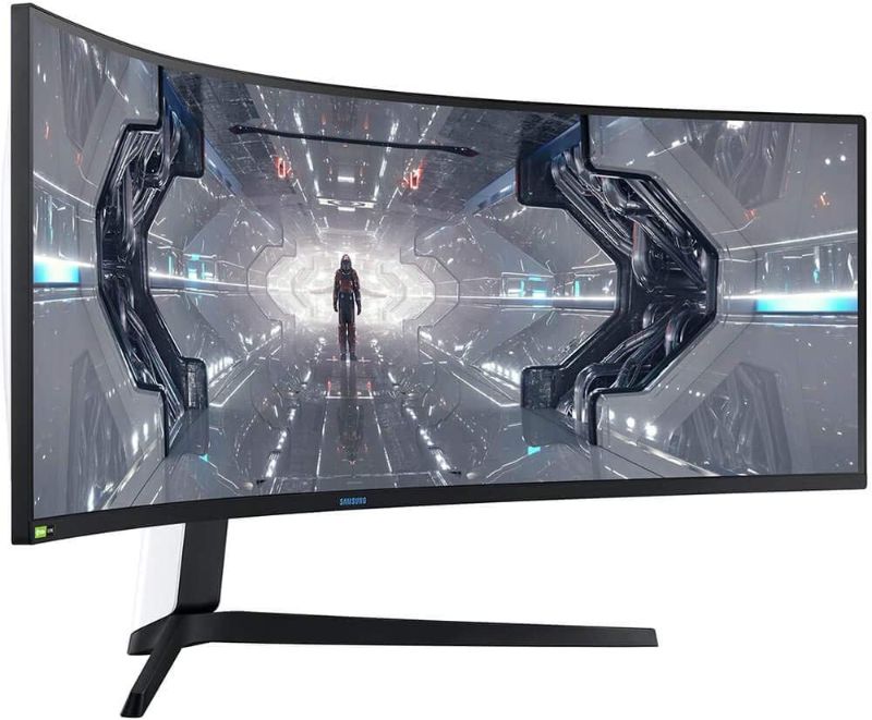 Photo 1 of SAMSUNG 49-inch Odyssey G9 Gaming Monitor | QHD, 240hz, 1000R Curved, QLED, NVIDIA G-SYNC & FreeSync | LC49G95TSSNXZA Model
