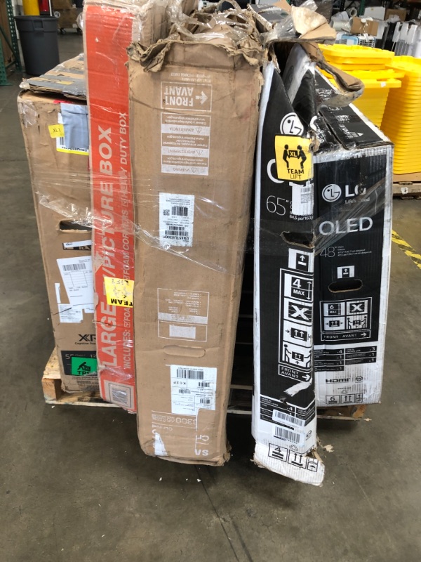 Photo 1 of PALLET OF BROKEN TVS 5 TVS NON-REFUNDABLE.