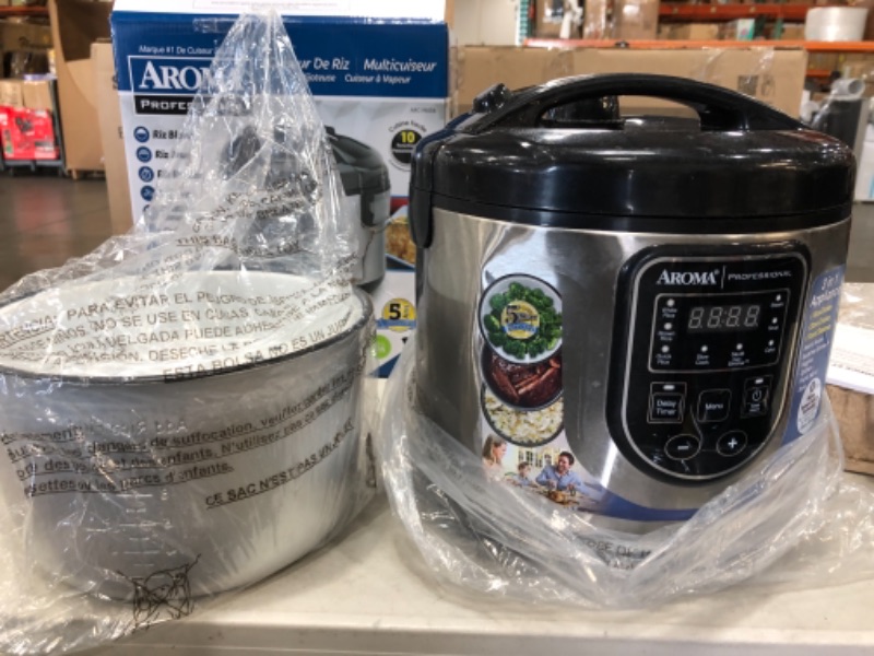 Photo 2 of *PARTS ONLY* Aroma Aroma 20-Cup Professional Digital Rice Cooker, Food Steamer and Slow Cooker