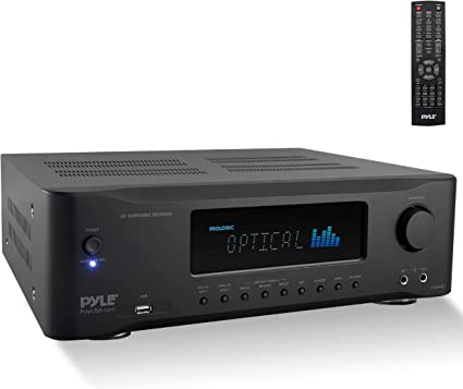 Photo 1 of 5.2-Channel Hi-Fi Bluetooth Stereo Amplifier - 1000 Watt AV Home Speaker Subwoofer Sound Receiver w/Radio, USB, RCA, HDMI, MIC in, Wireless Streaming, Supports 4K UHD TV, 3D, Blu-Ray - Pyle PT694BT.5
