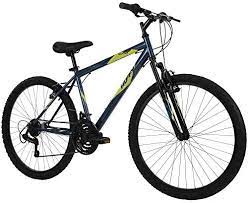 Photo 1 of (DAMAGED GEARS; SCRATCHED) Huffy Hardtail Mountain Bike, Stone Mountain 26 inch, 21-Speed, Lightweight, Dark Blue

