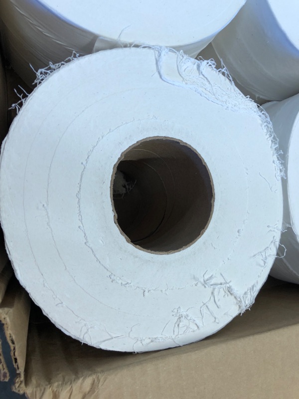 Photo 3 of (DAMAGED ENDS) Tork Jumbo Toilet Paper Roll White T22, Universal, 2-ply, 12 x 1000', TJ0922A
