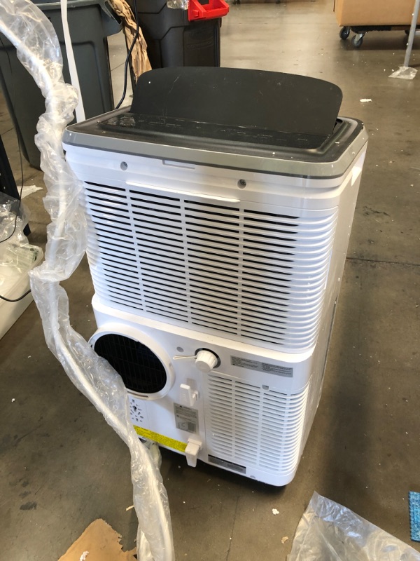 Photo 4 of Frigidaire FHPW122AC1 Portable Room Air Conditioner, 12,000 BTU with Multi-Speed Fan, Dehumidifier Mode, Easy-to-Clean Washable Filter, Built-in Air Ionizer, Wi-Fi Connected, in White
