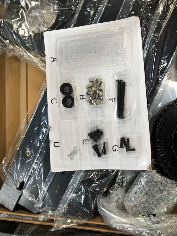 Photo 1 of FEASTO Three-Shelf Movable Food Prep Cart Table , Home and Outdoor Multifunctional Stainless Steel Table Top Worktable on Two Wheels, L50’’x W21.7 (MINOR DENTING)