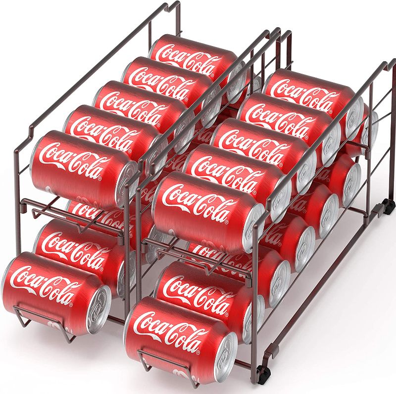 Photo 1 of 2 Pack - Stackable Beverage Soda Can Dispenser Organizer Rack, 