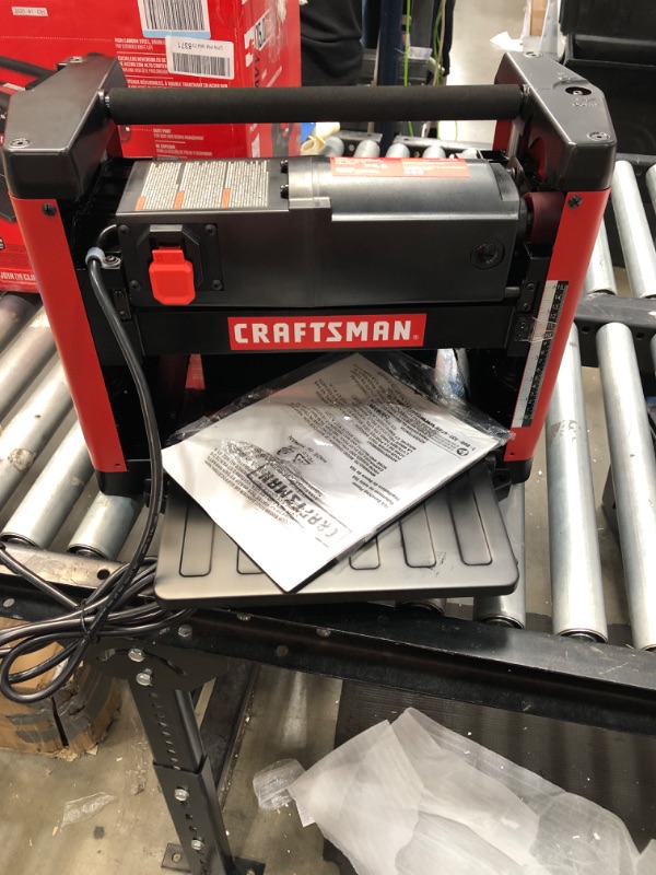 Photo 2 of Craftsman 15 amps 120 V 12 in. Corded Benchtop Thickness Planer