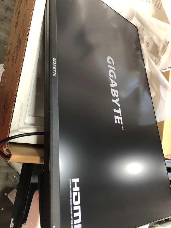 Photo 5 of GIGABYTE M32U 32" 144Hz 4K FreeSync Compatible Gaming Monitor, SS IPS, 3840x2160 Display, 1ms Response Time (MPRT), 1x Display Port 1.4, 2x HDMI 2.1, 3x USB 3.0, 1x USB Type C
