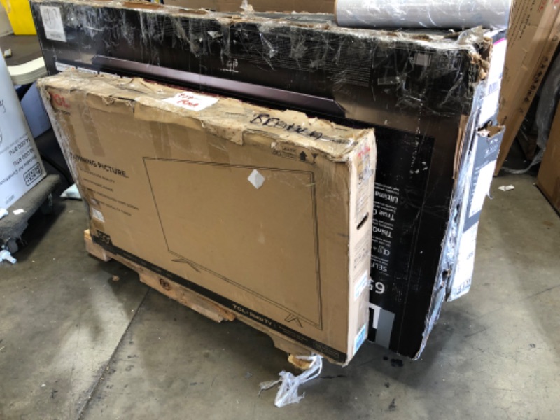 Photo 3 of PALLET OF 5 DAMAGED TVS NO REFUNDS OR RETURNS 