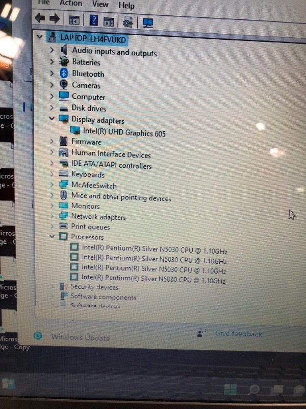 Photo 5 of HP 15.6" Laptop, Intel Pentium Silver N5000, 4GB RAM, 128GB SSD, Windows 10 Home with Office , Scarlet Red, 15-dw0083wm
