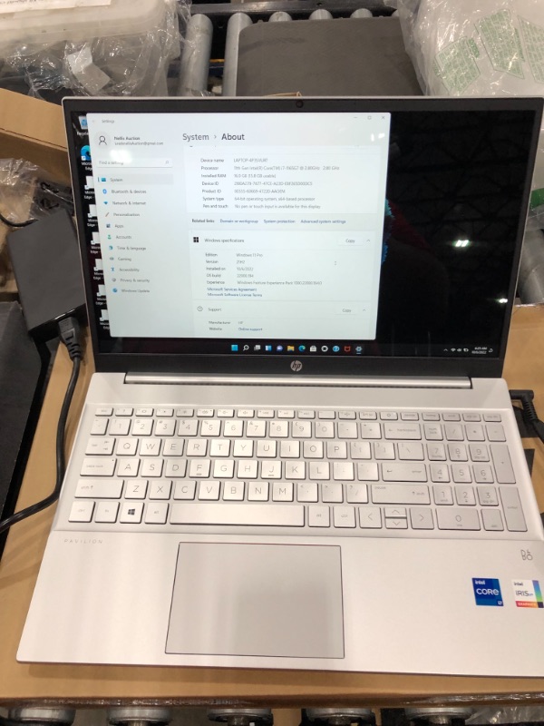 Photo 2 of HP Pavilion 15 Laptop, 11th Gen Intel Core i7-1165G7 Processor, 16 GB RAM, 512 GB SSD Storage, Full HD IPS micro-edge Display, Windows 11 Pro, Compact Design, Long Battery Life (15-eg0025nr, 2021)
