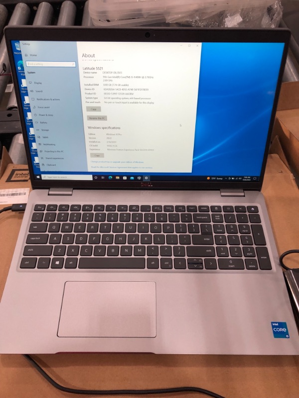 Photo 3 of Dell Latitude 5521 15.6" FHD Notebook, Intel i5-11400H,8GB RAM,256GB SSD,7JYN4
