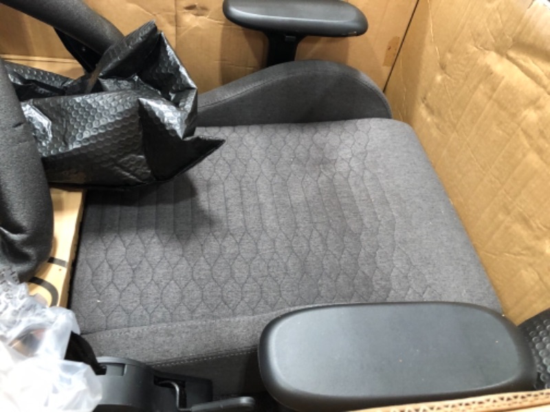 Photo 3 of Razer Iskur XL Fabric Gaming Chair: Ergonomic Lumbar Support System - Ultra-Soft, Spill-Resistant Fabric Foam Cushions - 4D Armrests - Engineered to Carry- Foam Head Cushion - Dark Gray
