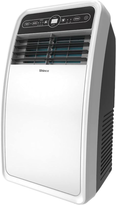 Photo 1 of TESTED POWERED ON ***
Shinco 8,000 BTU Portable Air Conditioner with Built-in Dehumidifier Function, Fan Mode, Quiet AC Unit Cools Rooms up to 200 sq.ft, LED Display, Remote Control, Complete Window Mount Exhaust Kit
