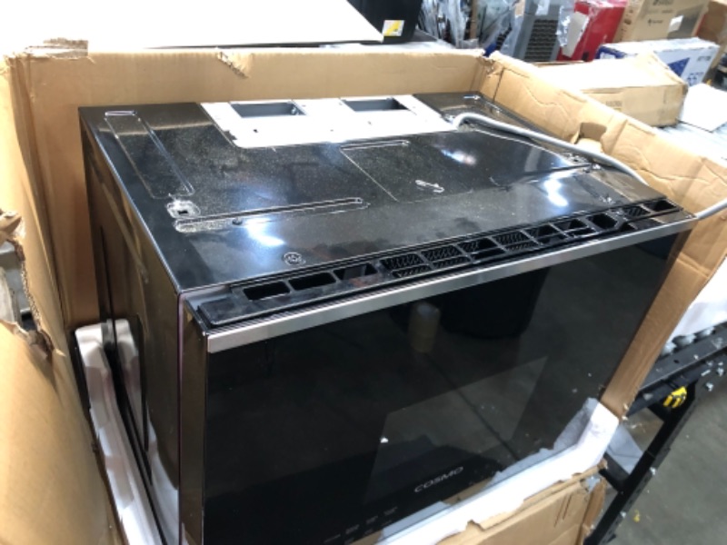 Photo 4 of ***PARTS ONLY*** Cosmo Over the Range Microwave Oven with Vent Fan, Smart Sensor, Touch Presets, 1000W 1.6 cu. ft. Capacity,