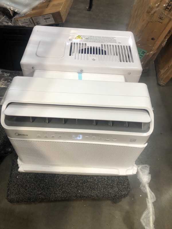 Photo 4 of (DAMAGE)Midea 8,000 BTU U-Shaped Smart Inverter Window Air Conditioner–Cools up to 350 Sq. Ft., Ultra Quiet with Open Window Flexibility, Works with Alexa/Google Assistant, 35% Energy Savings, Remote Control
**FACE IS BROKEN FROM BOTTOM CORNER**