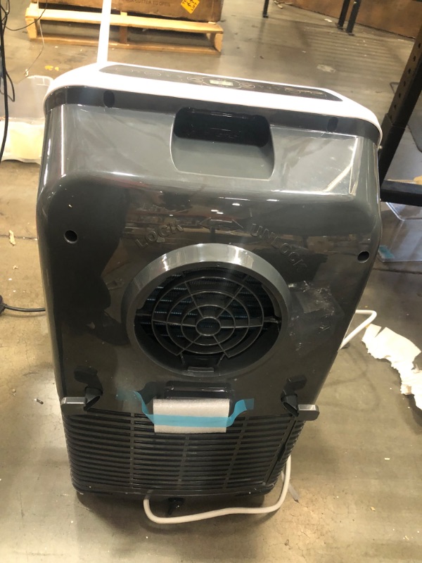 Photo 7 of (DAMAGE)Portable Electric Air Conditioner Unit - 900W 8000 BTU Power Plug In AC Cold Indoor Room Conditioning System w/ Cooler, Dehumidifier, Fan, Exhaust Hose, Window Seal, Wheels, Remote - SereneLife SLPAC8
**POWER CORD PLUG-IN IS LOOSE**