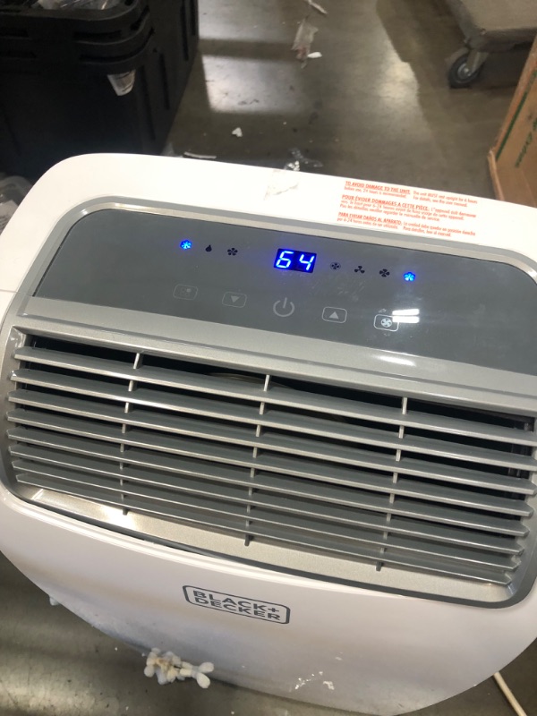 Photo 3 of BLACK+DECKER 8,000 BTU Portable Air Conditioner with Remote Control, White
