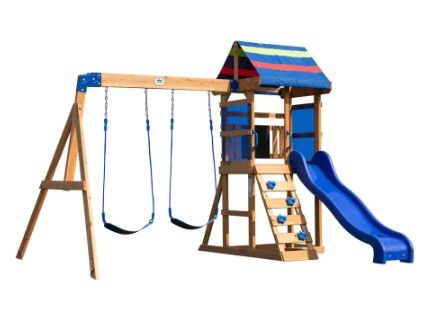 Photo 1 of Bay Pointe All Cedar Wooden Swing Set
