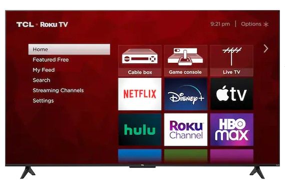 Photo 1 of **PARTS ONLY** TCL - 55" Class 4-Series 4K UHD HDR Smart Roku TV - 55S455
