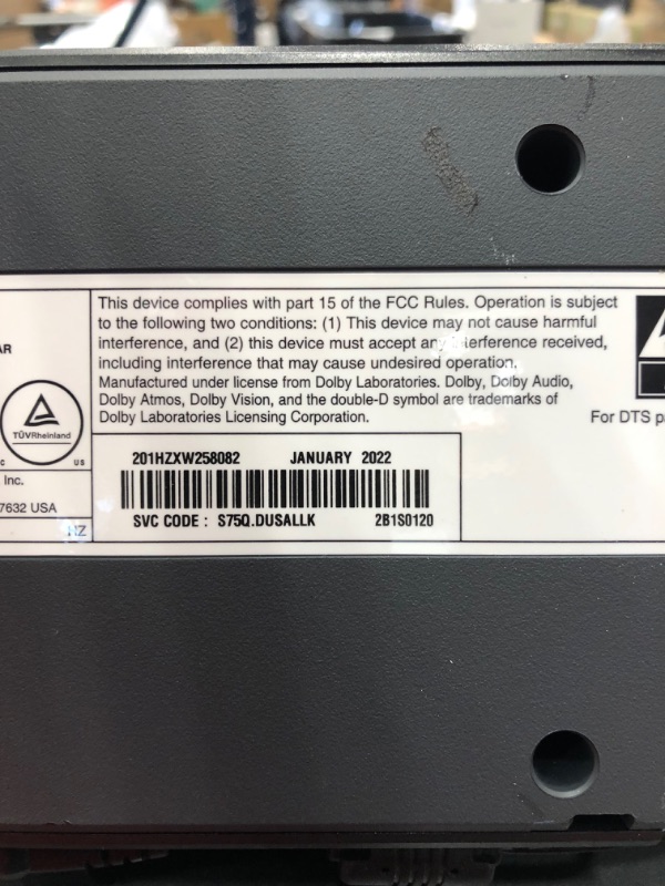 Photo 3 of LG S75Q 3.1.2ch Sound bar with Dolby Atmos DTS:X, High-Res Audio, Synergy with LG TV, Meridian, HDMI eARC, 4K Pass Thru with Dolby Vision
